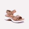 brielle brown chunky casual sandals