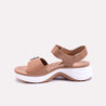 brielle brown chunky casual sandals for women