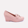 brigitte womens pink casual court shoes