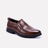 camden brown slip on perforated dress shoes