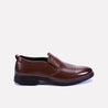 camden mens brown slip on perforated dress shoes