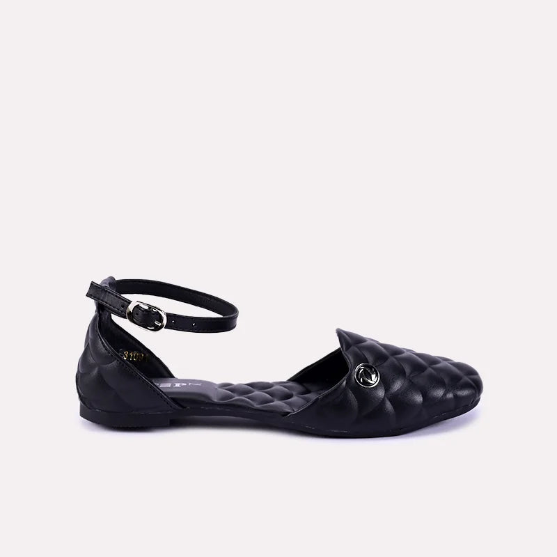 camellia women black casual pumps