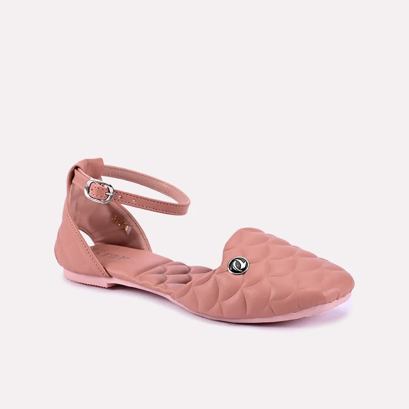 camellia pink casual pumps