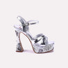 cameron women silver high heel sandals