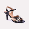 cami black casual heel sandals