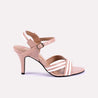 cami women peach casual heel sandals