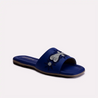 camila blue fancy slippers