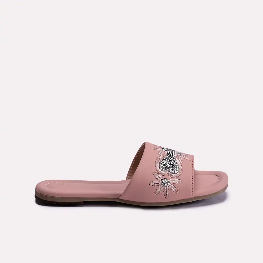 camila pink women fancy slippers