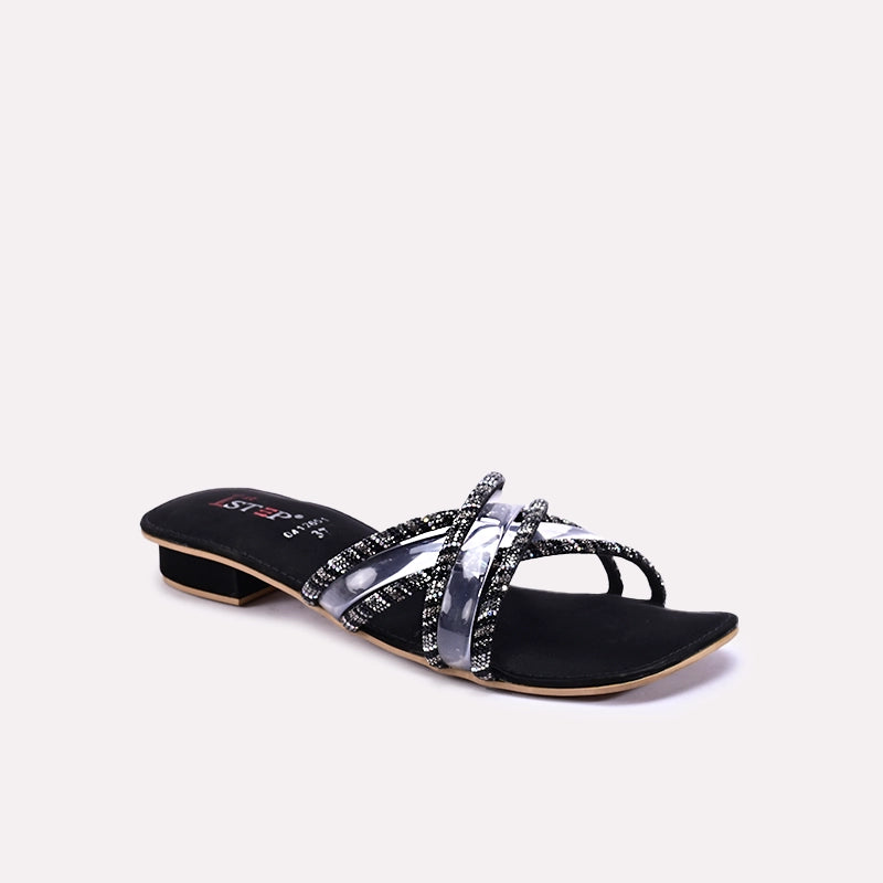 carmina black fancy slippers