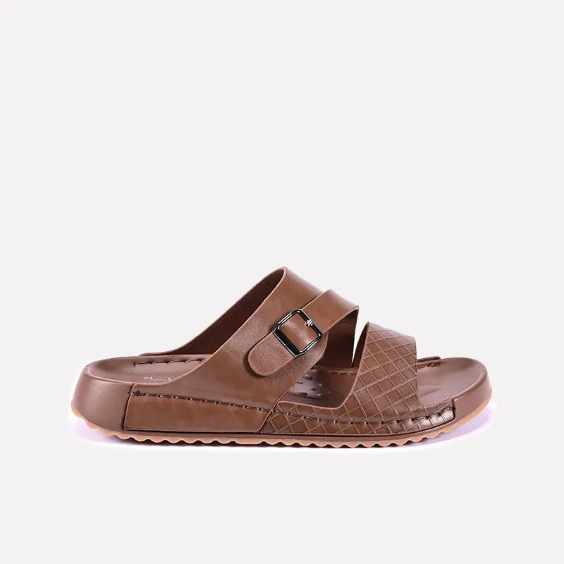 carter men brown casual slippers