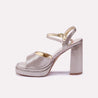 casey gold high heel sandals for women