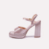 casey peach high heel sandals for women