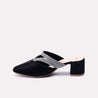 catalina black block heel bridal pumps for women