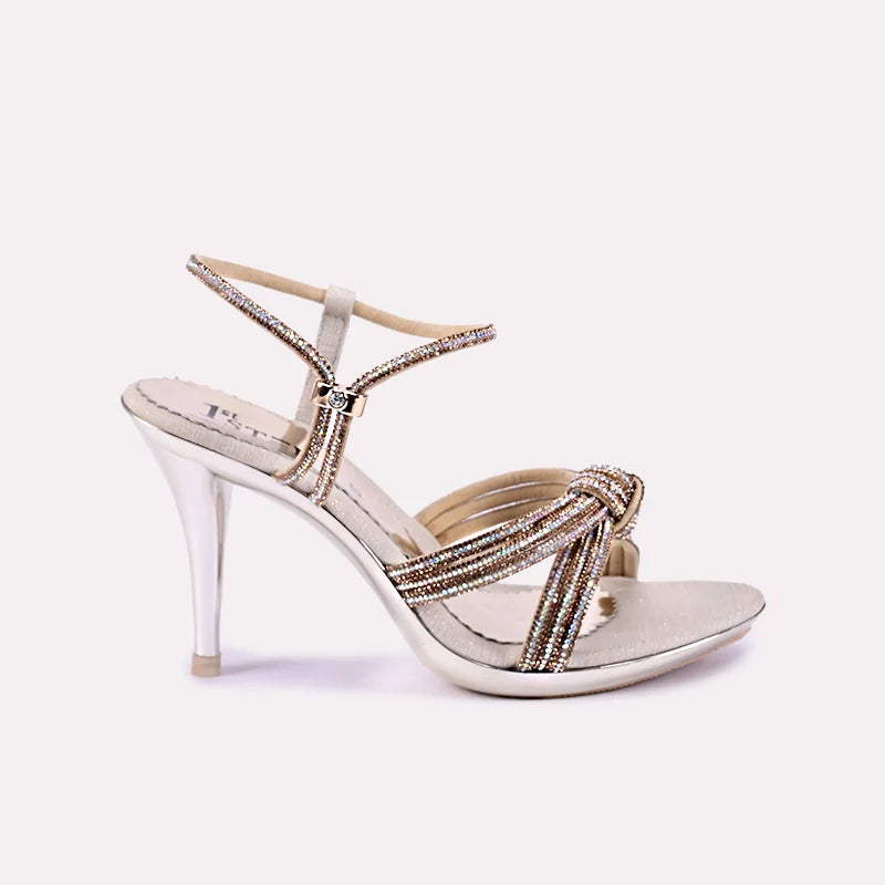 celestia women gold sheen bridal sandals