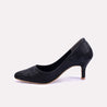 celestina black casual heel pumps for women