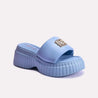 clara blue platform slippers