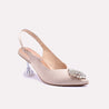 climentina fawn bridal pumps