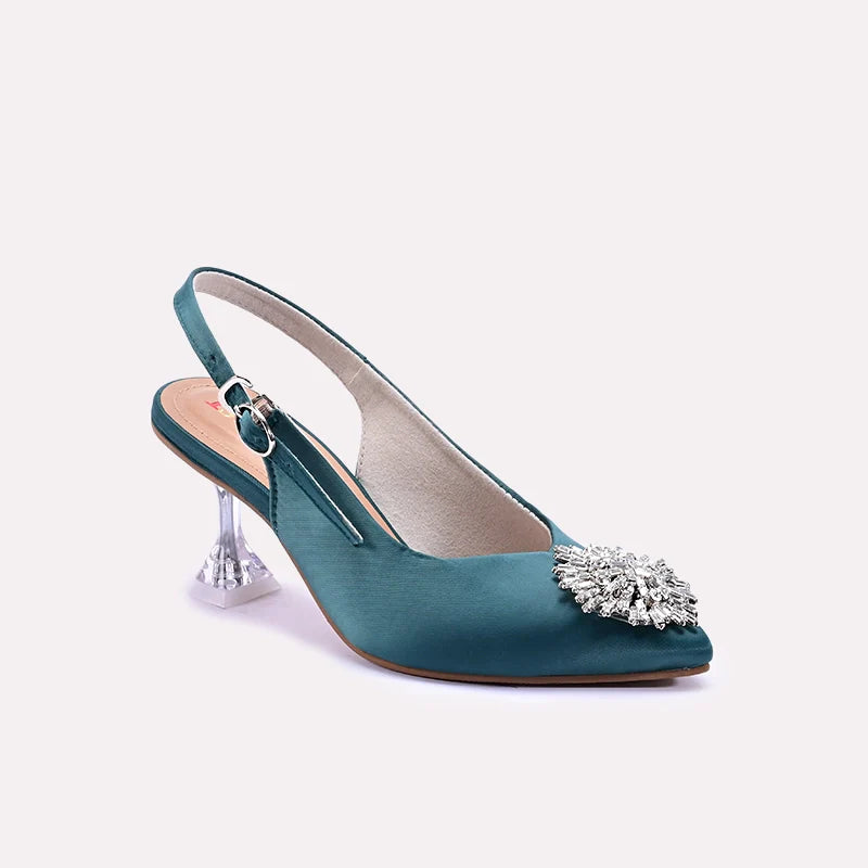 climentina green bridal pumps