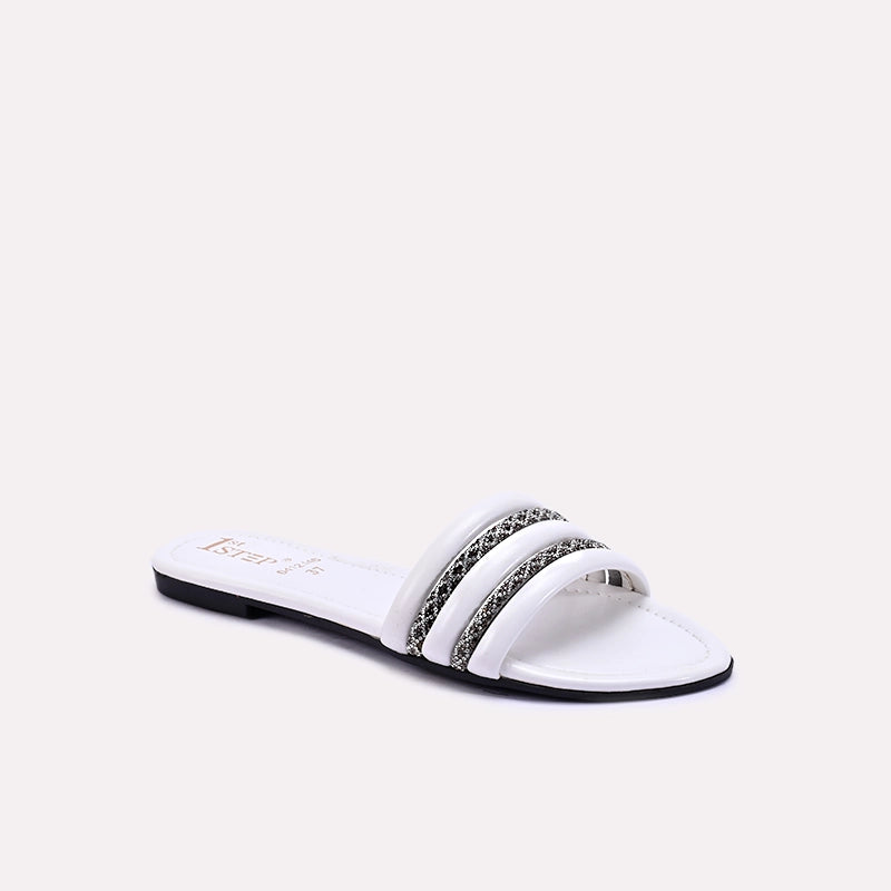 covington white fancy flats