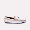 crispin mens white perforated tassel loafers