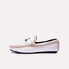 crispin white perforated tassel loafers for men