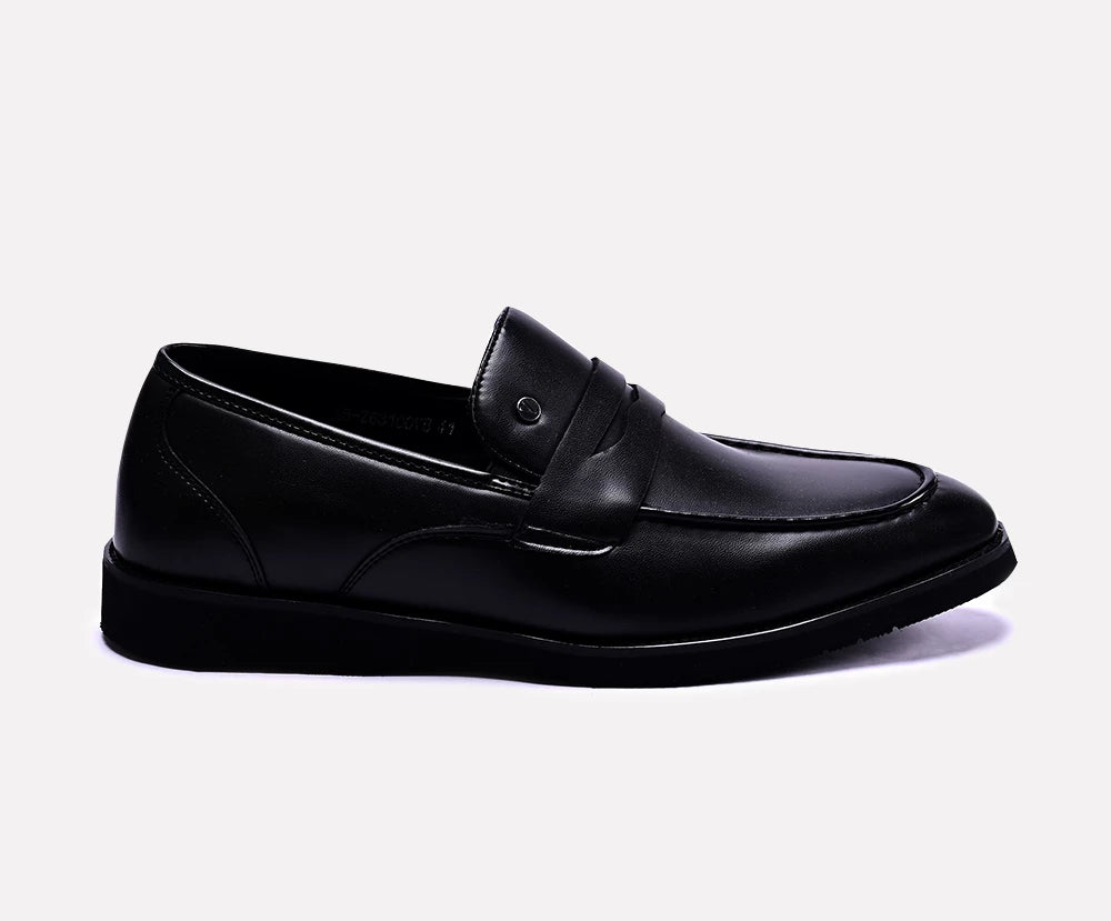 black loafer men dress shoes