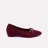 cybele womens maroon casual pumps