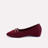 cybele maroon casual pumps for mens