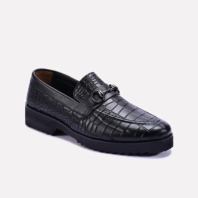 daffer black casual shoes