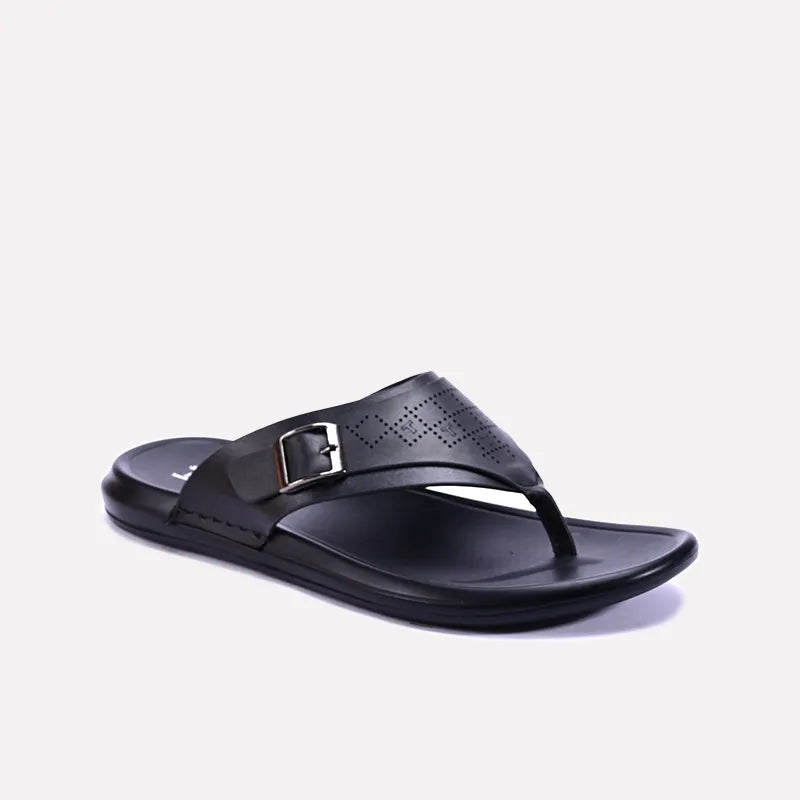 dalton black flip flops