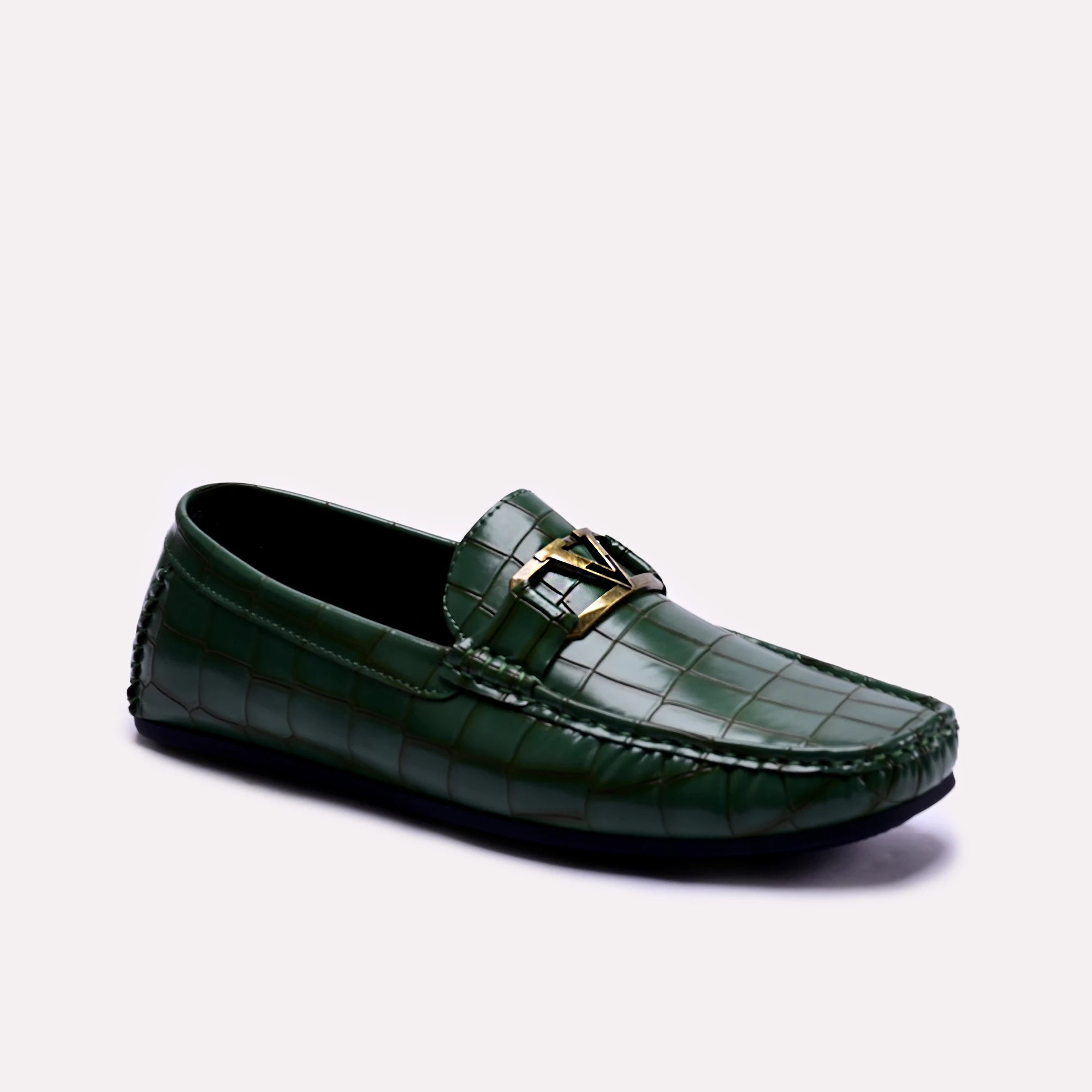 davis_green_textured_loafers_0130784_1.webp