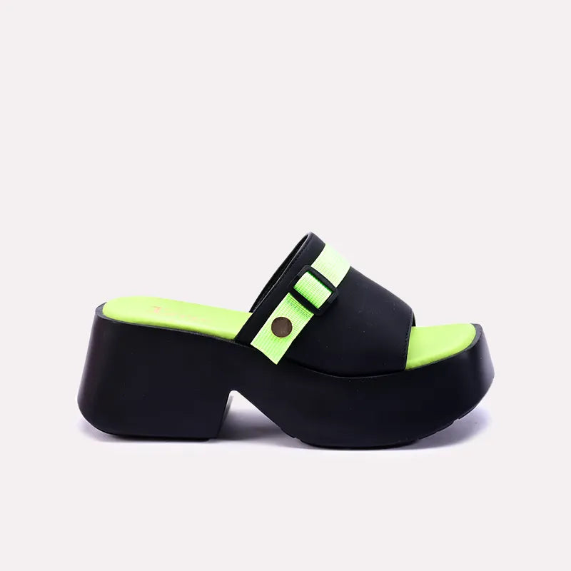 delevingne women green chunky casual slippers