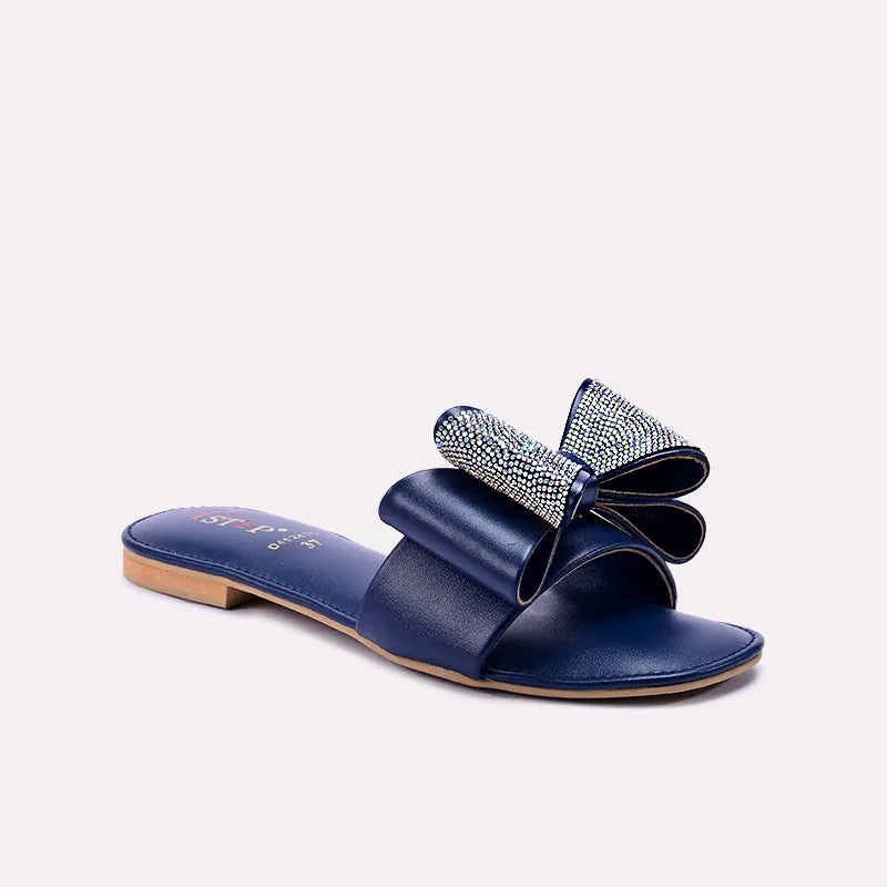 delilah blue fancy slippers