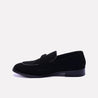 denzel black velvet formal shoes for men