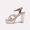 diane gold bridal heel sandals for women