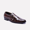 dicaprio brown quilted formal shoes