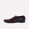 dicaprio brown quilted formal shoes for men