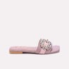 dunbridge womens peach fancy slippers