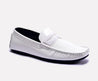 durbin white penny loafers