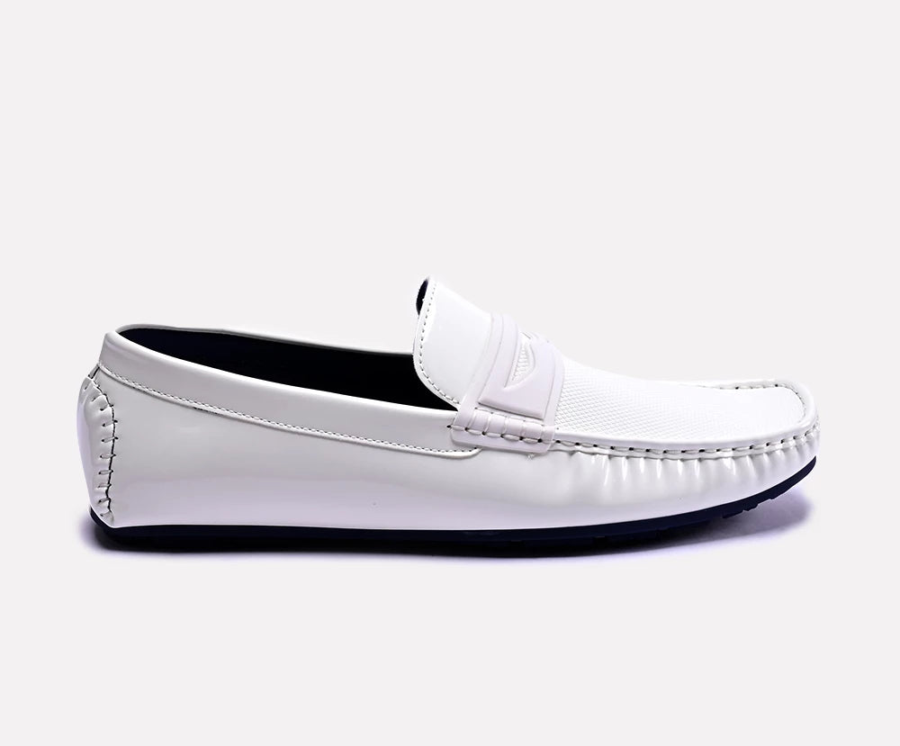 durbin white penny men loafers