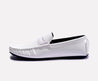 durbin white penny loafers for men