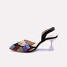 ectasy black fancy pumps  for womens