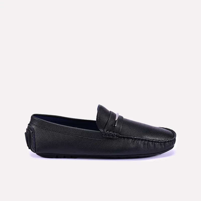 edwin men black classic loafers