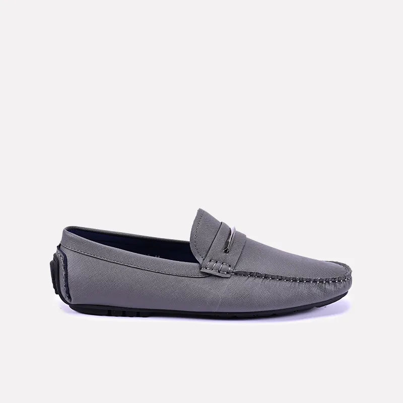 edwin men gray classic loafers