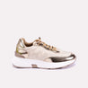 elin women gold glimmering sneakers