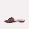 Elowen Brown Casual Slippers For Women