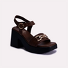 elsie brown chunky sandals