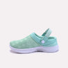 Emberlyn Green Casual Clogs for women