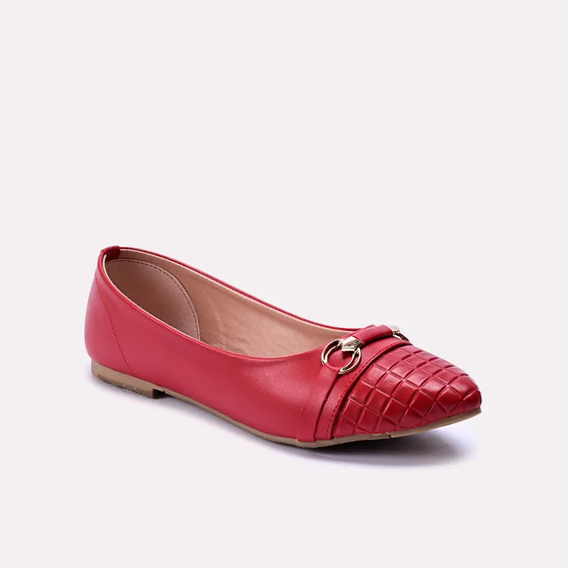 emmaline red casual pumps