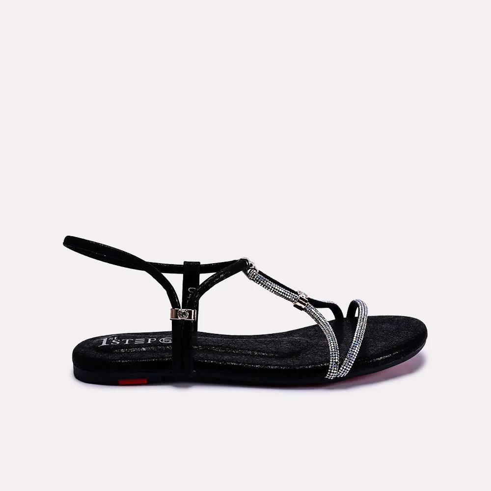 emmie black fancy sandals